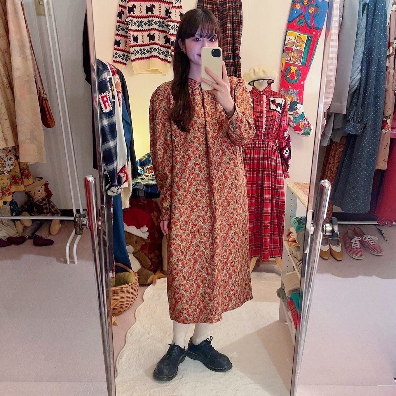 mini rose gather one-piece