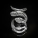 Vintage Snake Silver Ring [STERLING] Snake Head Motif
