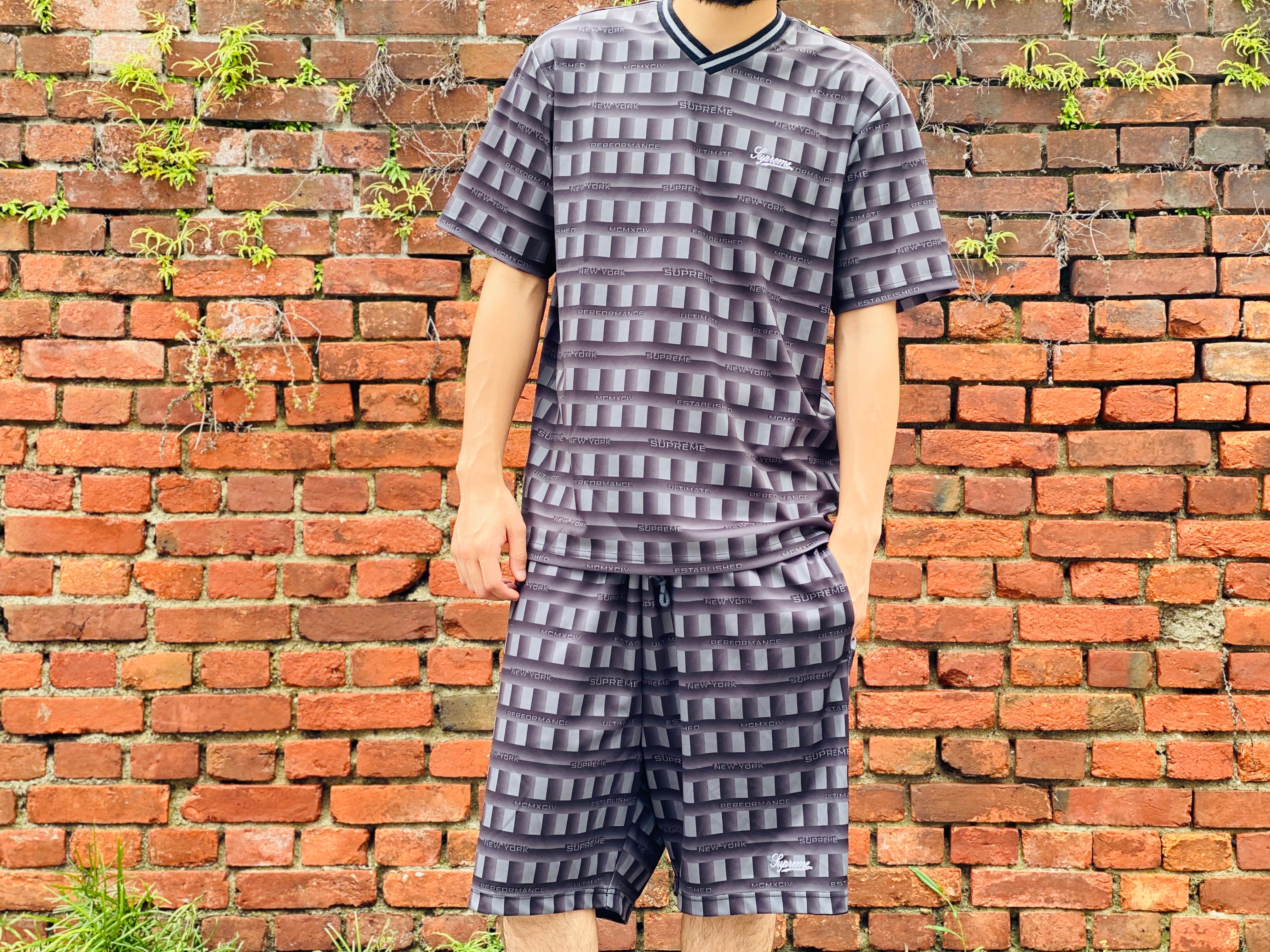 Supreme grid soccer jerseyXL