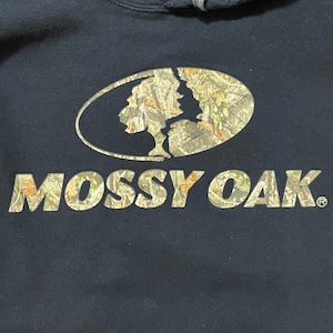 【MOSSY OAK】ブランドロゴ スウェット パーカー プルオーバー フーディ Lサイズ アメリカ古着