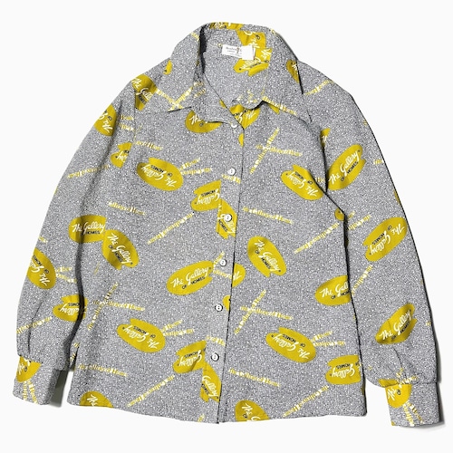 Vintage 70's【Academy Award】"The gallery OF HOMES" Patterned Shirt