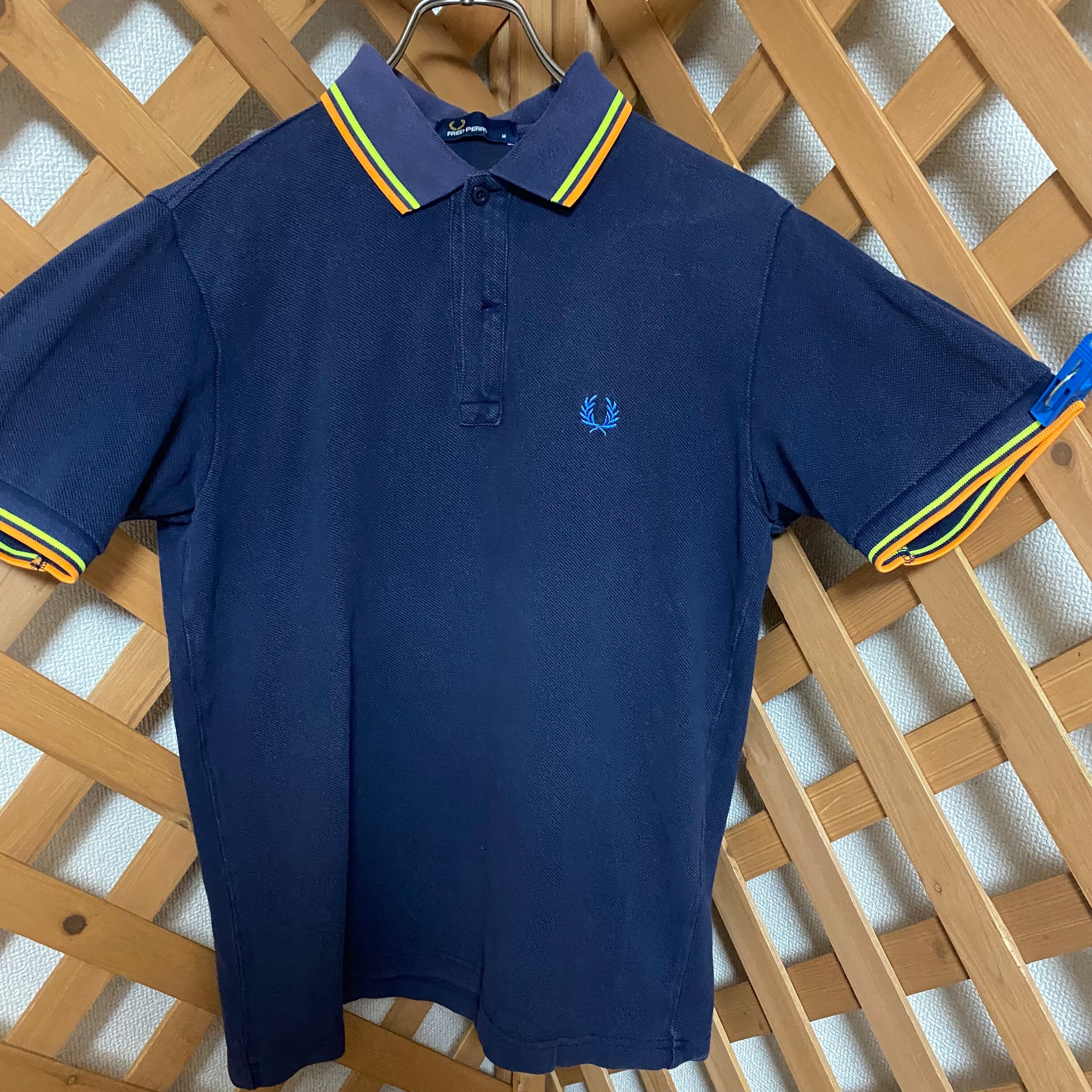 FRED PERRY フレッドペリー ポロシャツ ネイビー リンガー ゴルフ ...