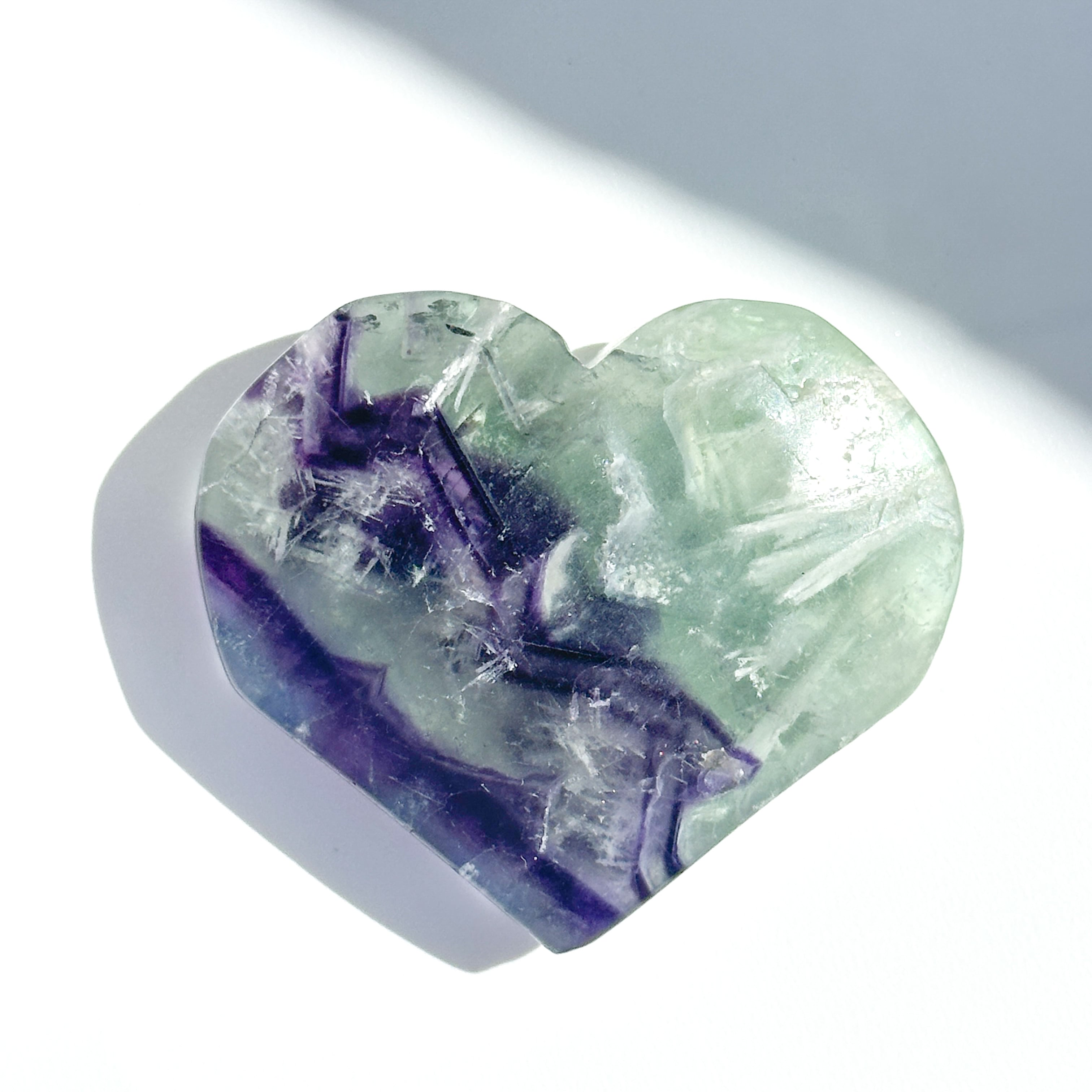 エンジェルフェザーフローライトハート 33◇ Angel Feather Fluorite