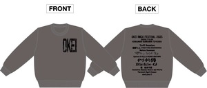 クルーネックスウェット（チャコール）