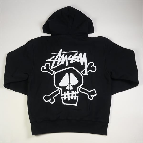 【S】stussy skull sweater ブラック