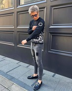 REPAIR DAMAGE STRETCH DENIM【BEL33024】