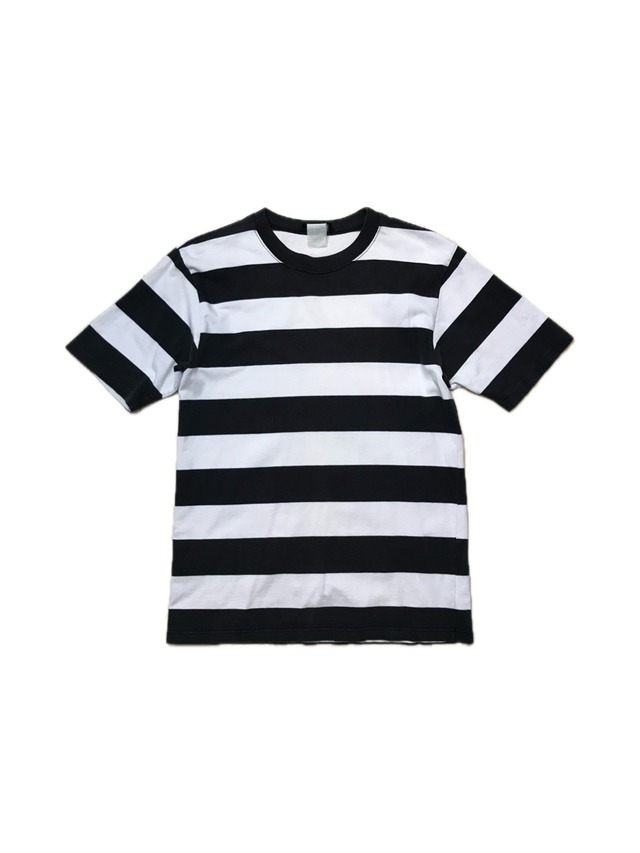1990-2000s "agnès b. homme Paris" Monochrome Border T Shirts
