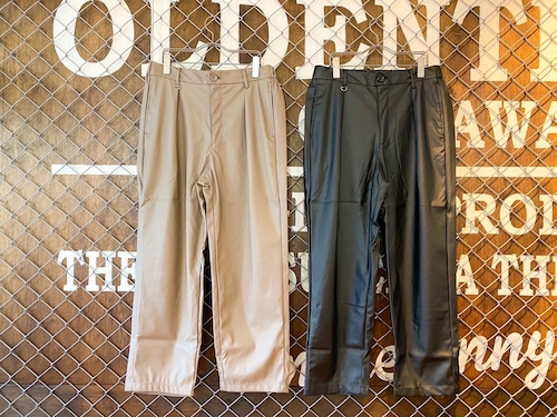 【2色展開】PU LEATHER WIDE PANTS