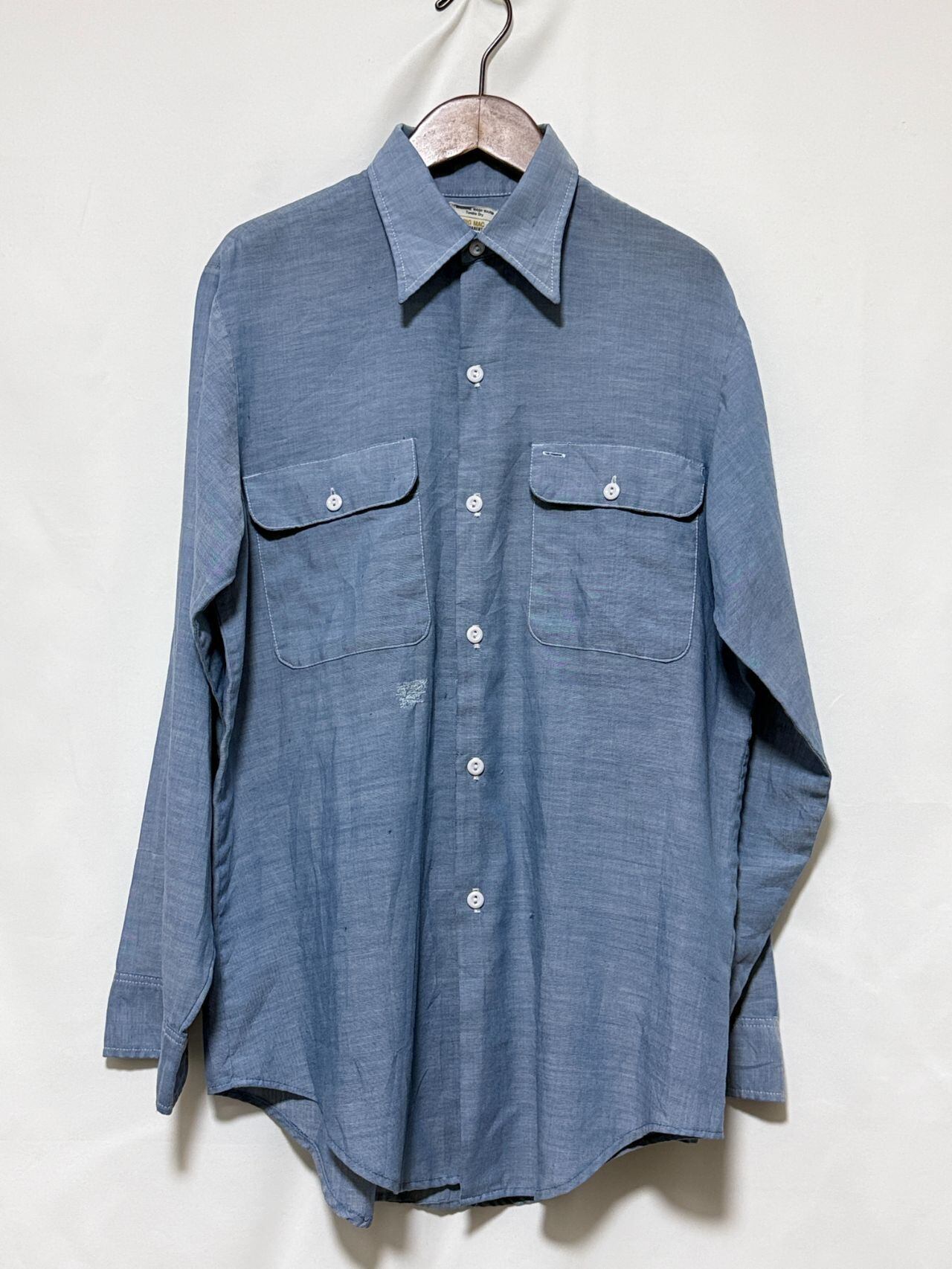 BIG MAC 70s シャンブレーシャツ　JC Penney 70s BIG MAC シャンブレーシャツ JC Penney ヴィンテージ | OLDRALLY