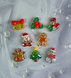 [４個]グリッター キラキラ✨クリスマス／８種