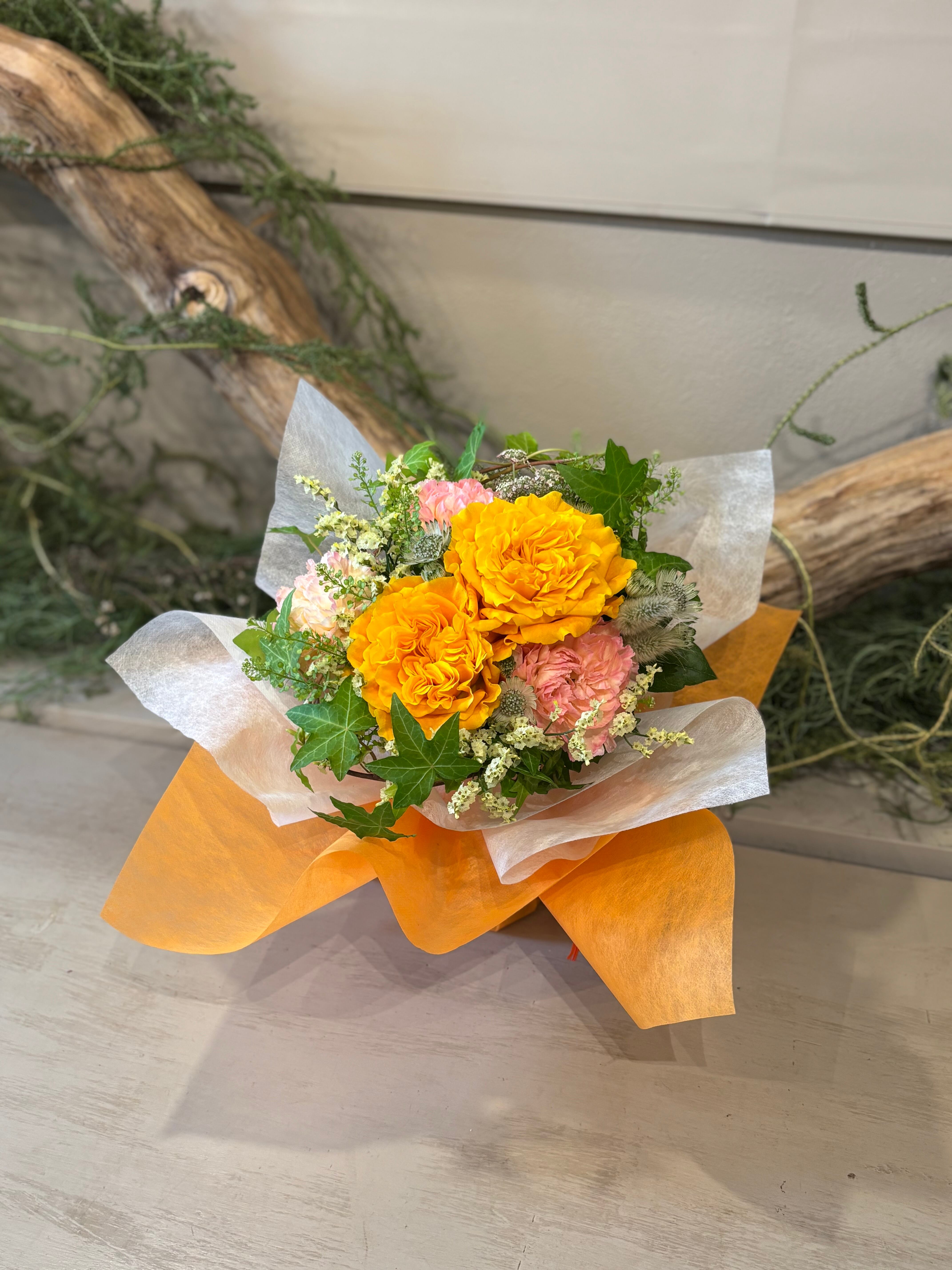 スタンディングブーケyellow＆orange | 89's flower