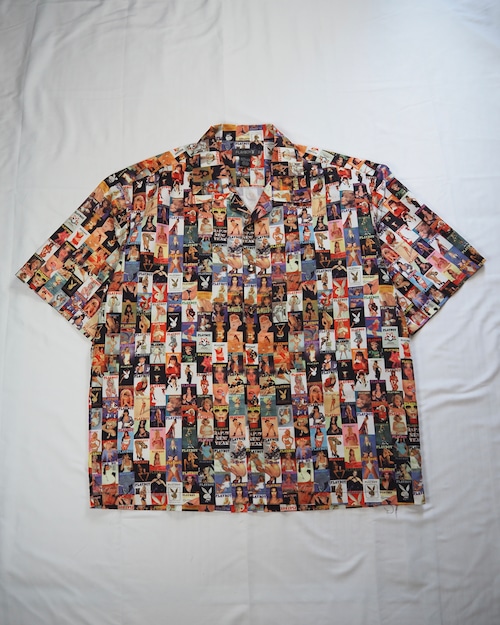 90’s PLAY BOY 総柄シャツ XXL