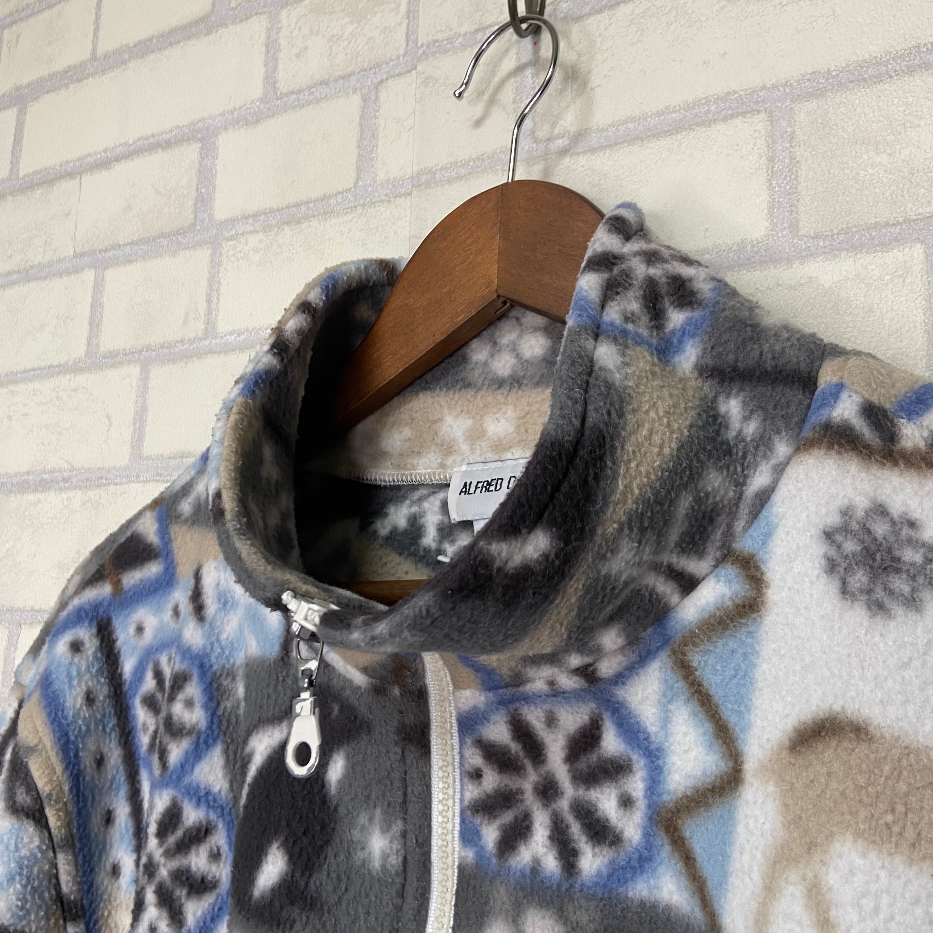 ALFRED DUNNER フリースジャケット L ポリエステル100% | 古着屋 ALFRED DUNNER フリースジャケット L ポリエステル100% | 古着屋