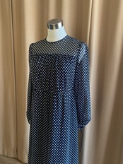 Simonne dot pattern dress-4195-6