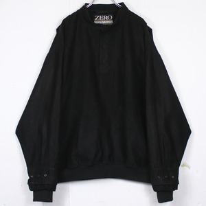 【Caka act2】Black Coloring Faux Suede Pullover
