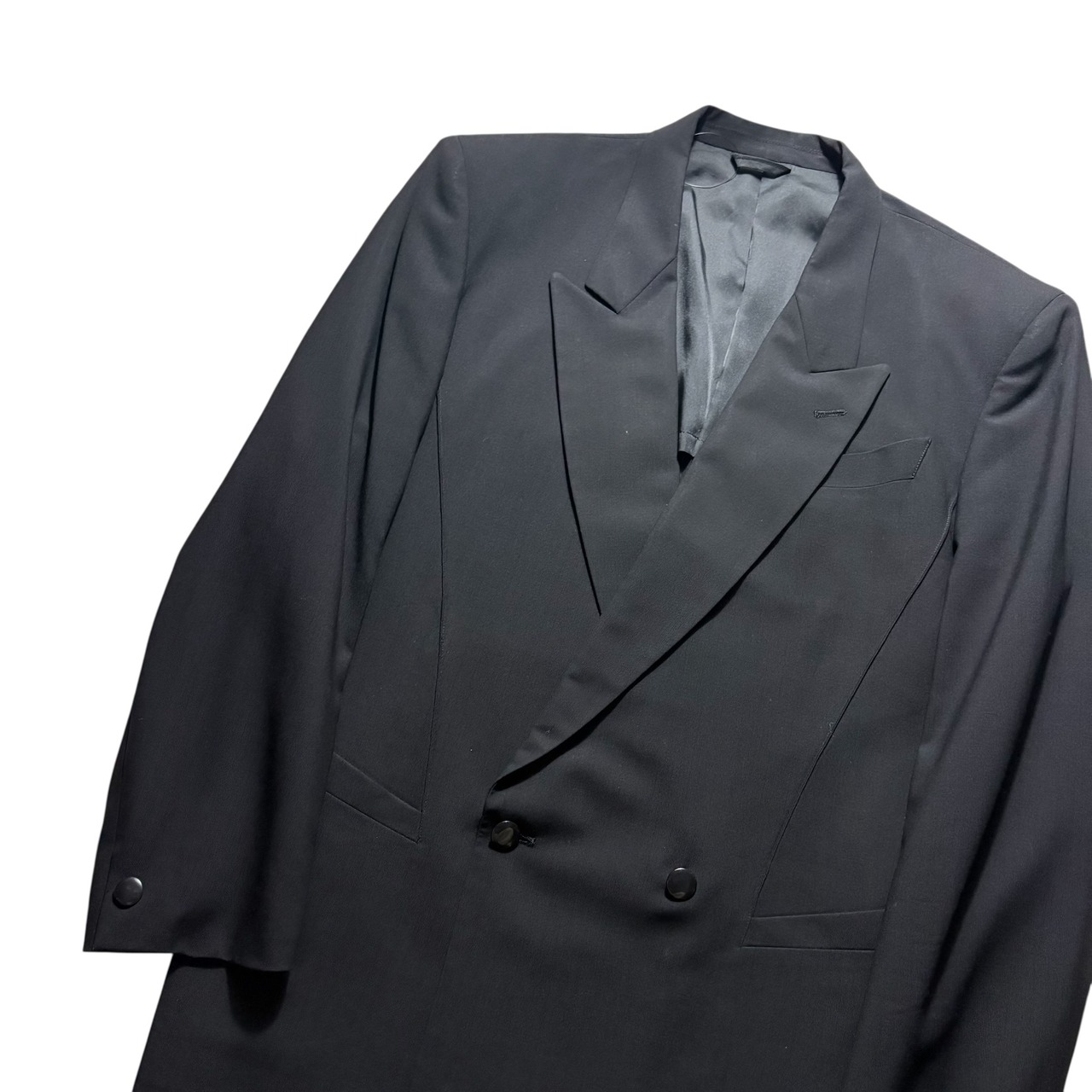 vintage THIERRY MUGLER black double breasted tailored jacket