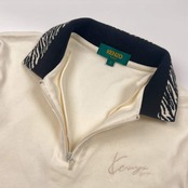 希少! レア! KENZO GOLF ケンゾーゴルフ 長袖 ポロシャツ 2/アイボリー系 レディース ビンテージ