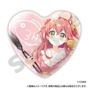 トレーディングハート型缶バッジ