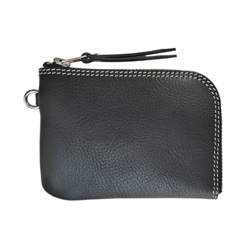 LOMEI LEATHER WORKS財布 ブラック LOMEI LEATHER WORKS財布 Zipper Compact Wallet | LOMEI LEATHER WORKS