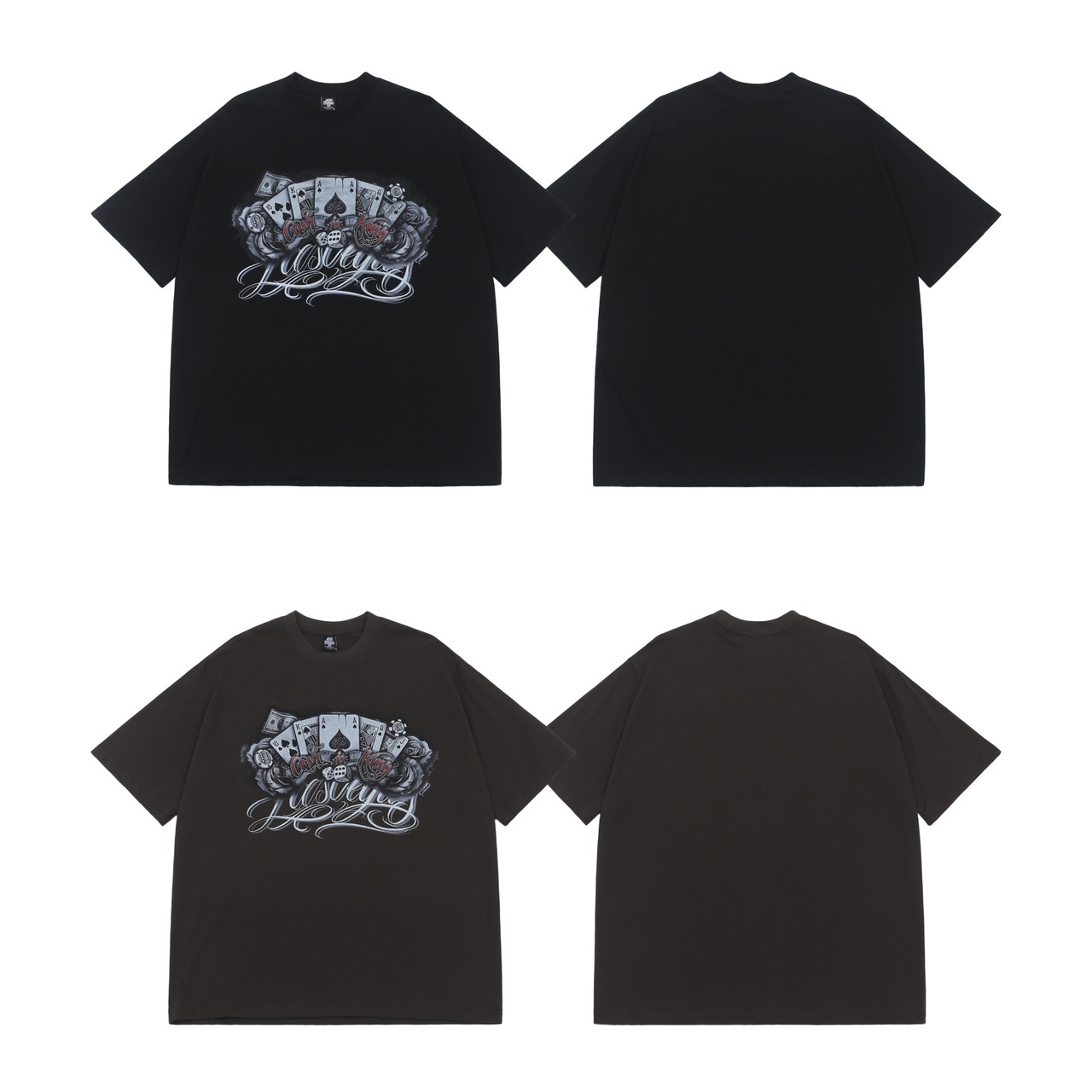 ストリート Chicano ポーカー Tシャツ T242