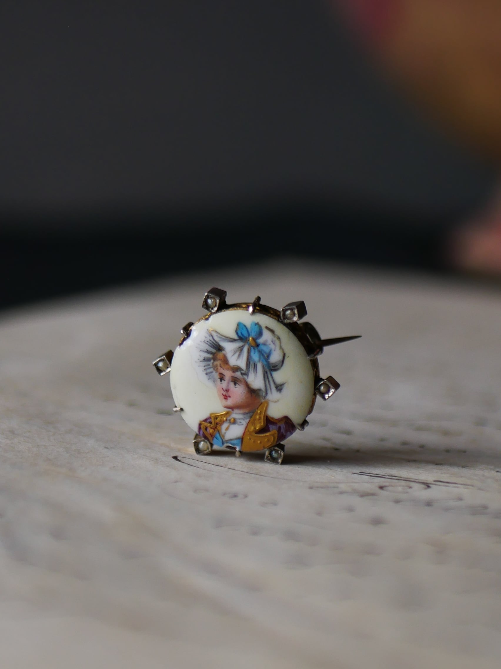 エナメルシリーズ part.8 ミニアチュール 純銀製 フランスアンティーク アンティークのある暮らし