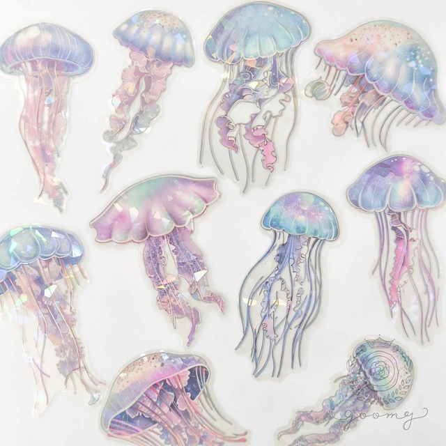 シェルライト加工シール Jellyfish <S1275>
