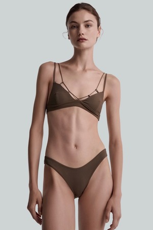 Mid-rise Briefs, Coffee / HER SENSES