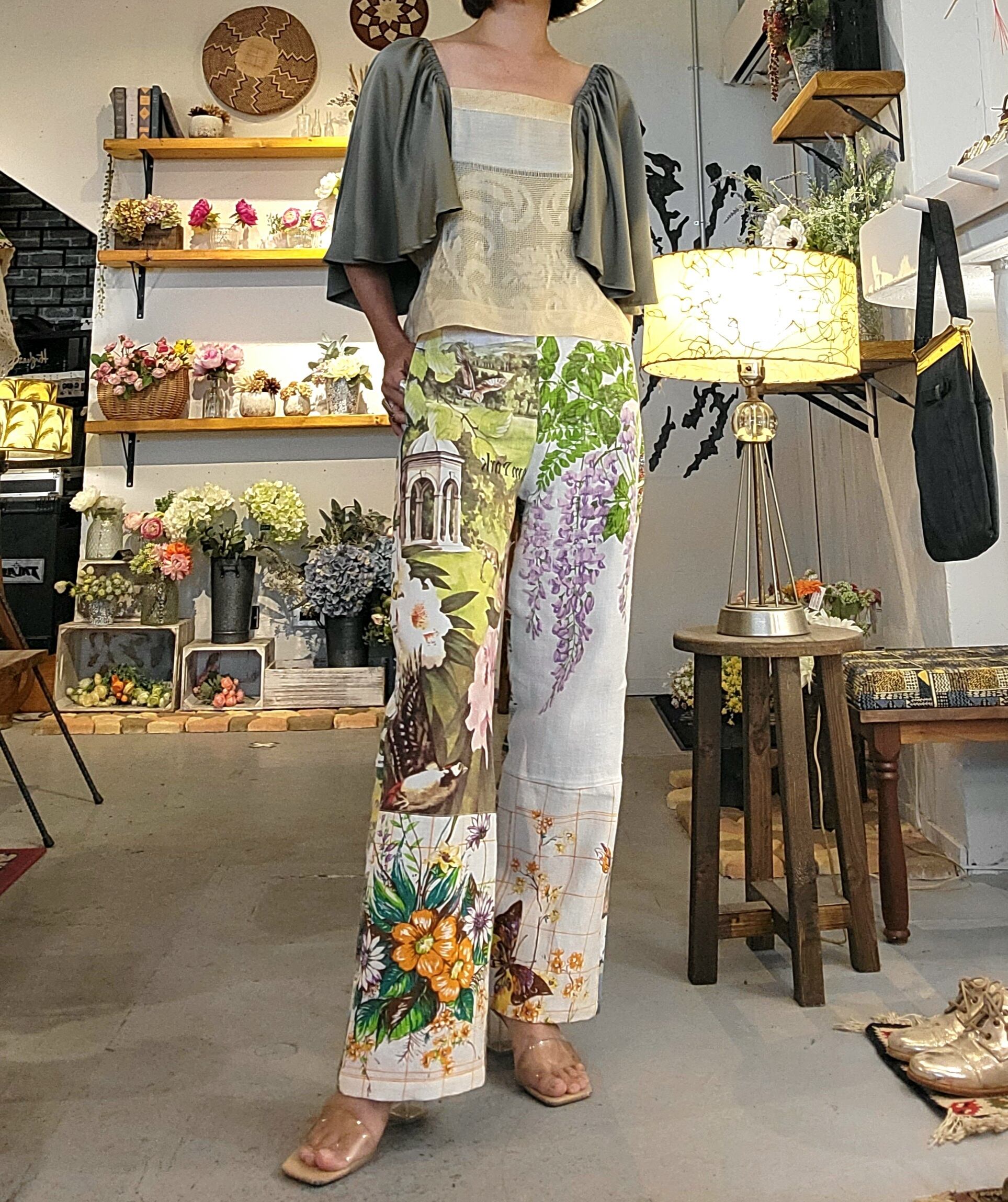 RMPT ティータオルリメイクパンツ | alocasia vintage