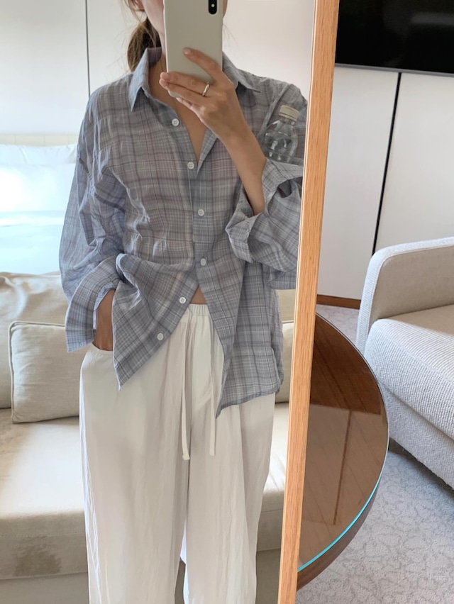 (予約)Liter / Villa check shirt / 2color