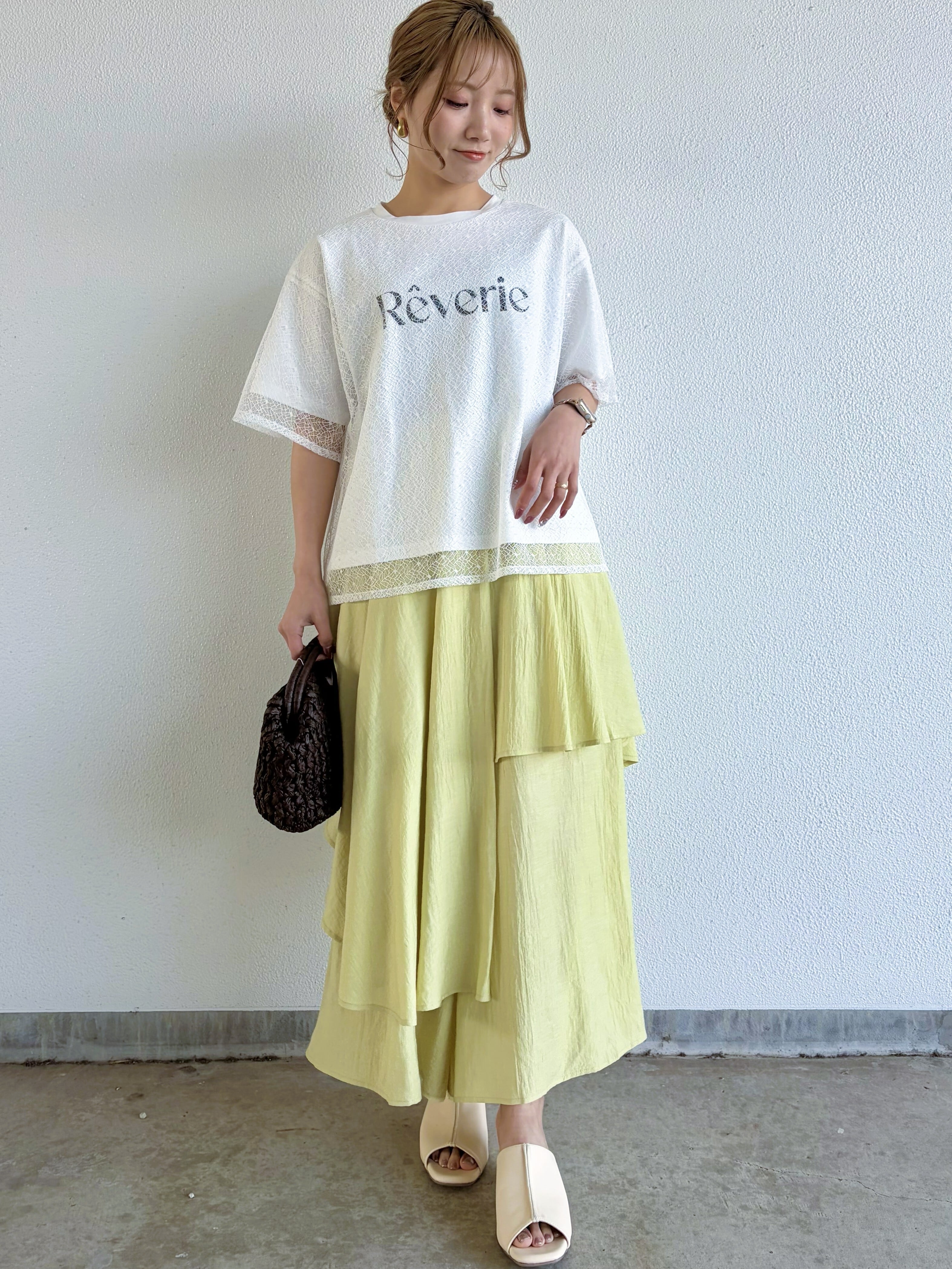 mt.U♡レース被布 9286KT】オーバーレースプリントTシャツ（9107-63062） | 9286 Fashion Lab
