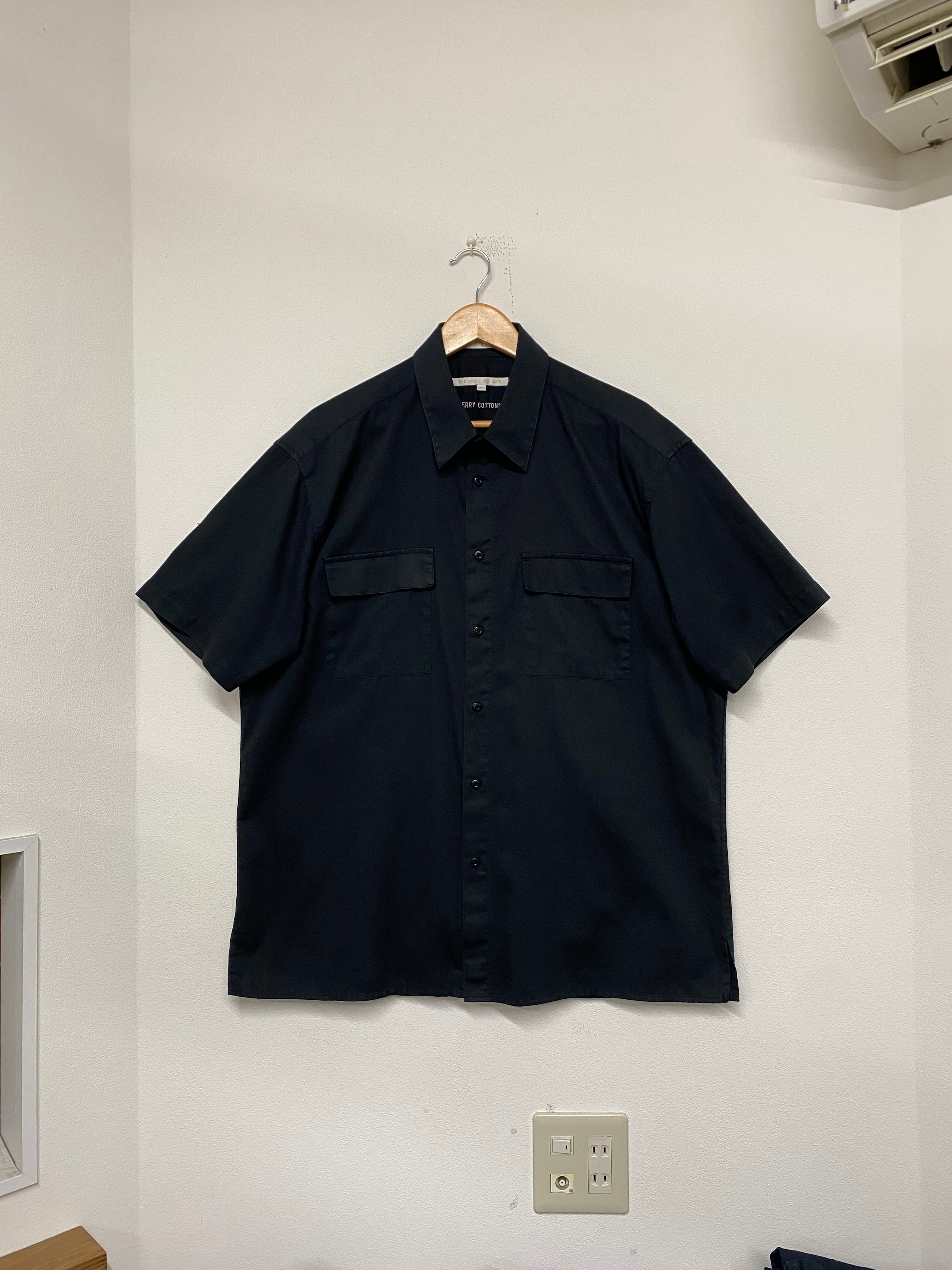 古着)90s gotcha レーヨンシャツ 無地 cityboy surf used