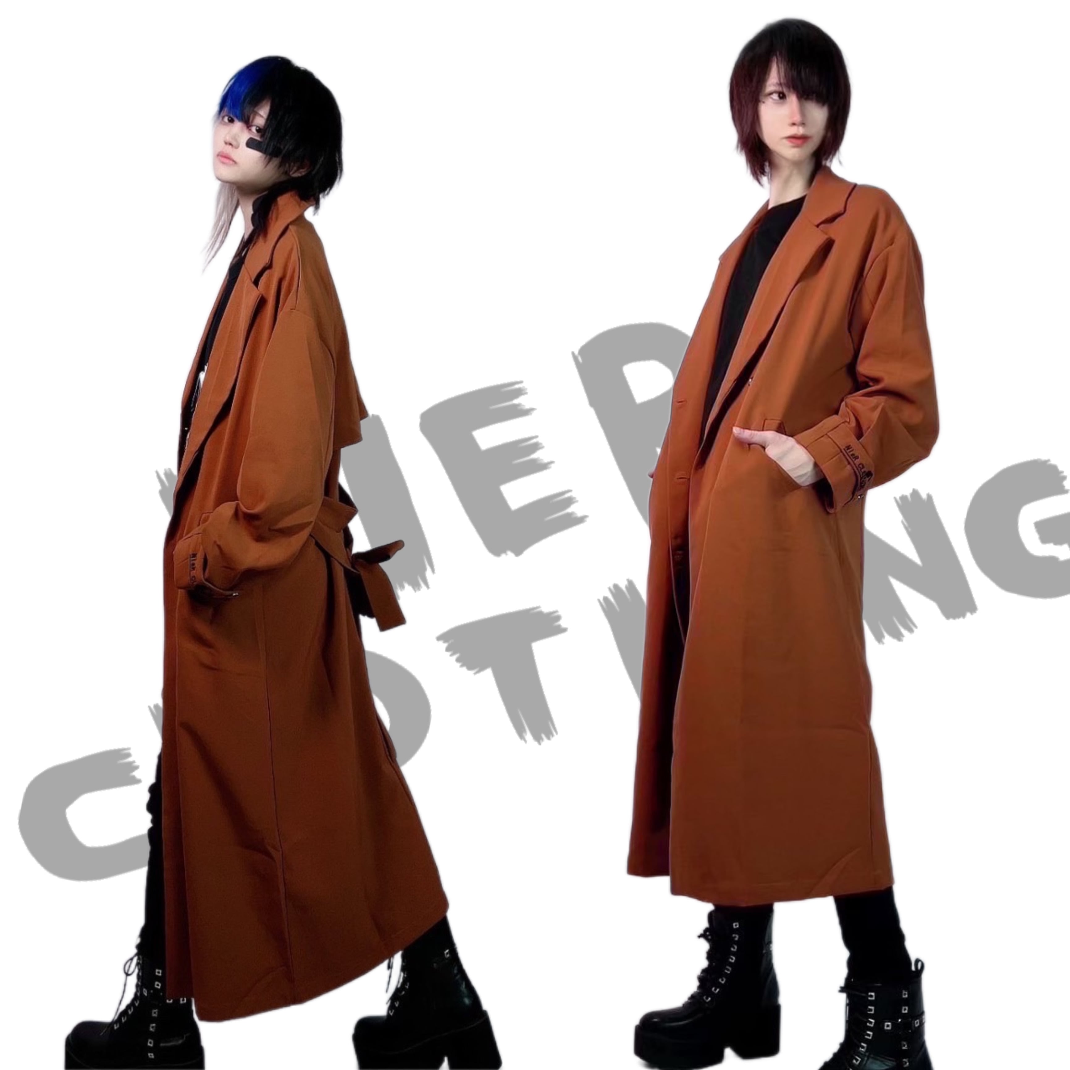 ダブルブレストロングコート【テラコッタブラウン】 | NIER CLOTHING