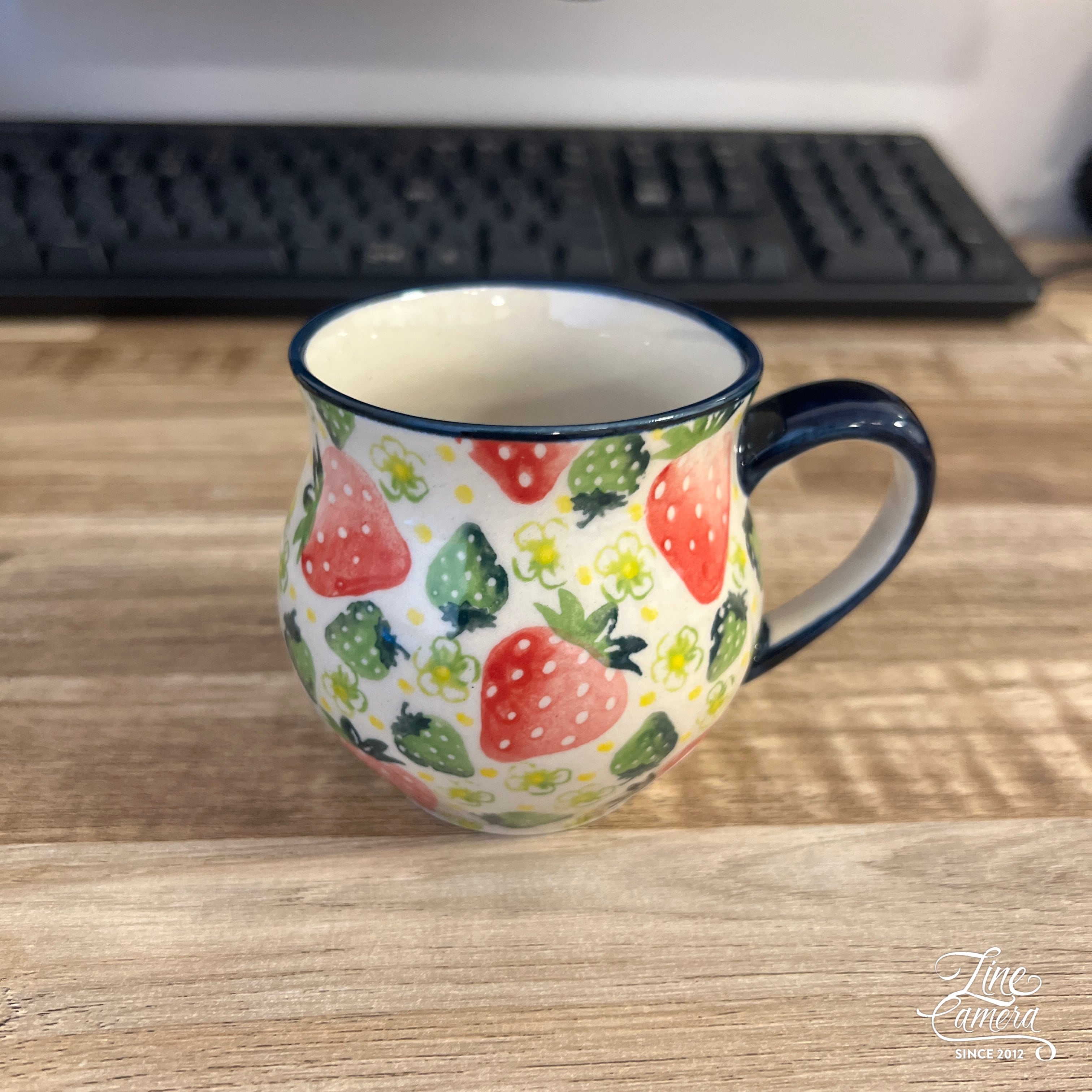 新品】ポーリッシュポタリー いちご柄 マグカップ＆プレート