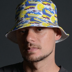 RUSSELUNO x HEADGOONIE REVERSIBLE BUCKET HAT / HEAD GOONIE