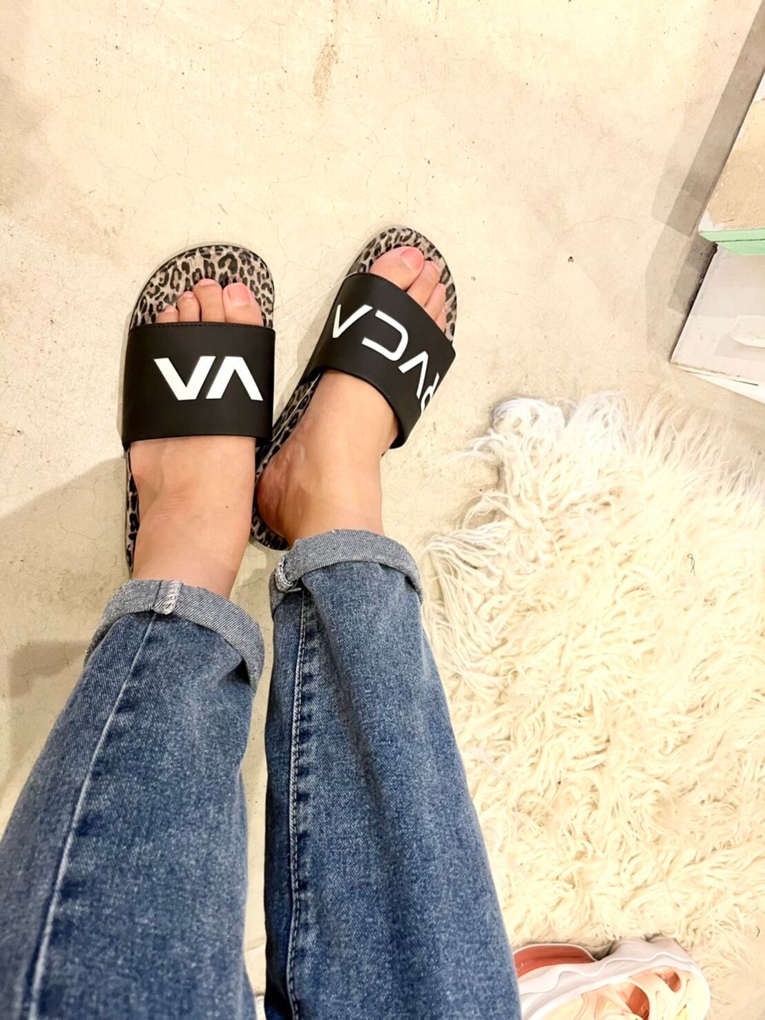 再入荷 Rvca レオパードシャワーサンダル メンズ レディース 3800 Tax 4180 Life Is