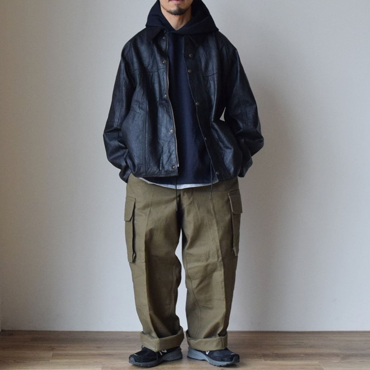 YOUSED】 REMAKE LEATHER DRIVERS JACKET 