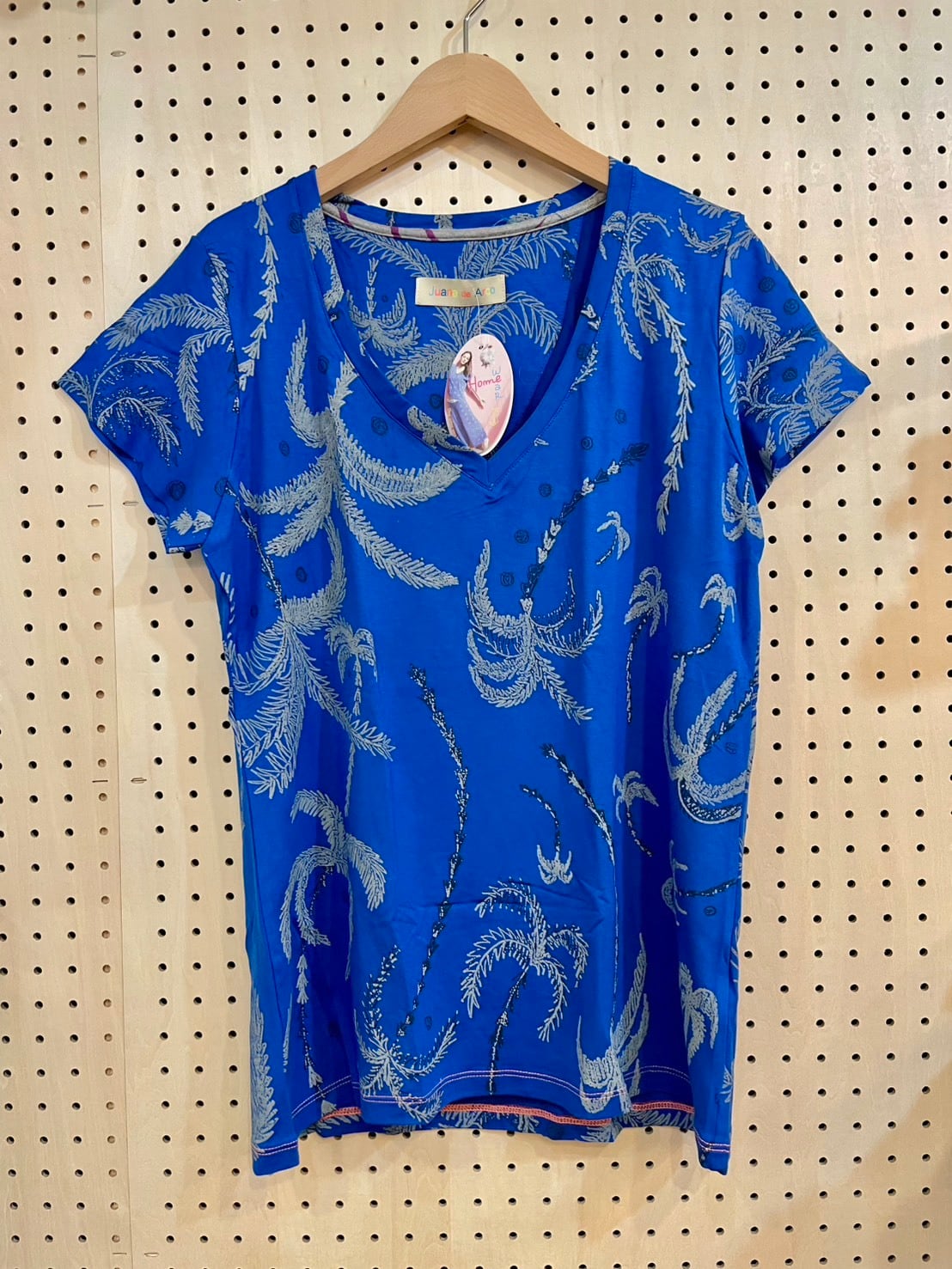 JUANA DE ARCO 長袖Tシャツ ピンク・ブルー ワイドTシャツ | Juana de Arco