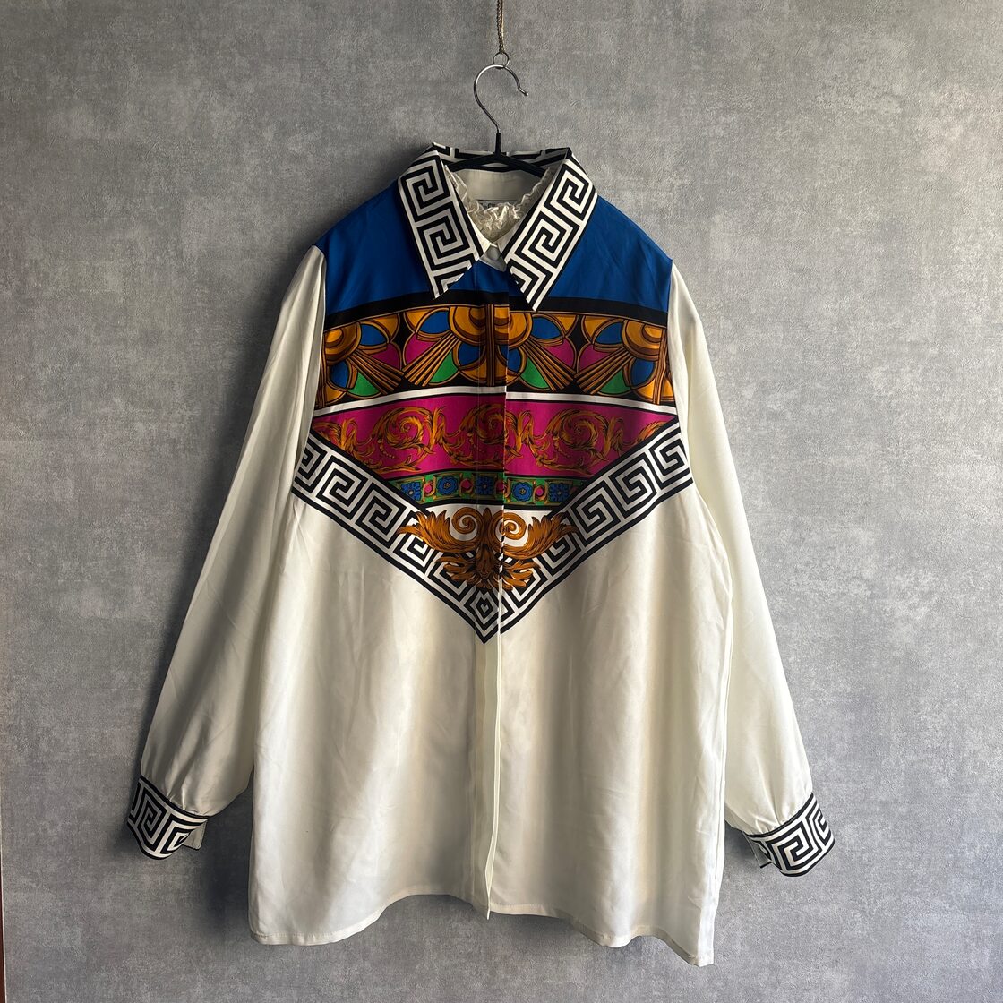 古着 総柄シャツ ヴィンテージ ビンテージ used 派手 希少 レトロ | PAY ID