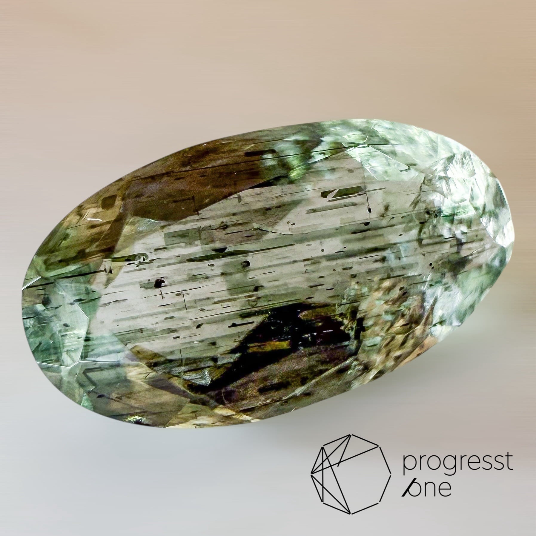 ルチルイングリーンベリル1.04ct | progresstone