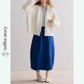 【2color】ふんわりシルエットのシープウールカーディガン P0069