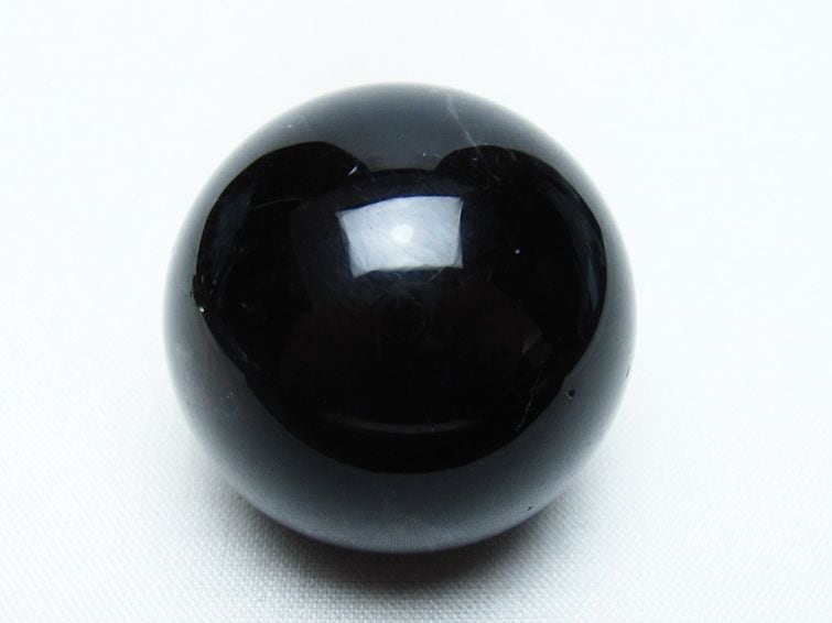黒水晶（モリオン）　スフィア（丸玉） 黒水晶 丸玉 35mm モリオン スフィア 置物 一点物 141-8209 | 天然石