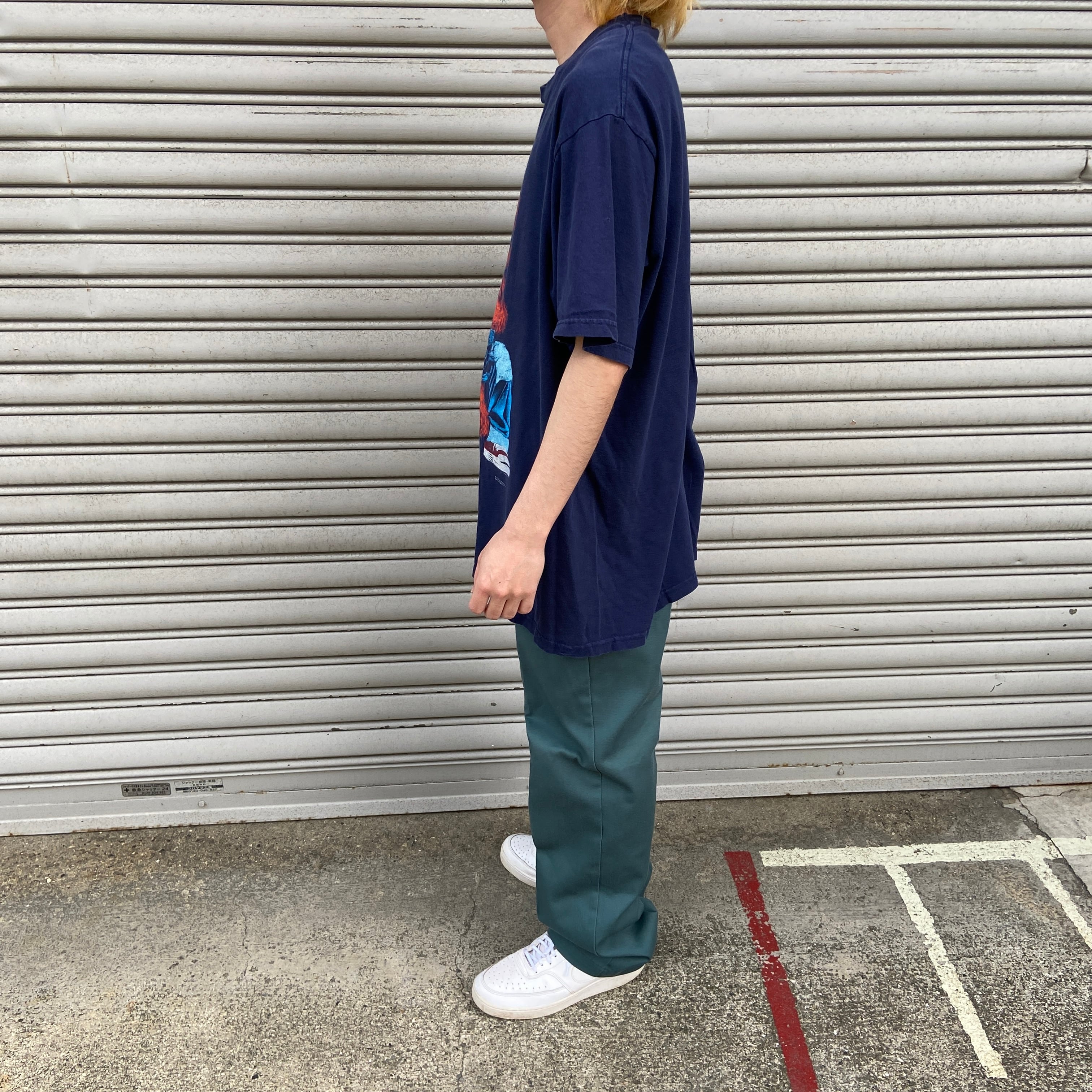 90s セサミストリート エルモTシャツ USA製 XL キャラT ネイビー 90s セサミストリート エルモTシャツ USA製 XL キャラT ネイビー