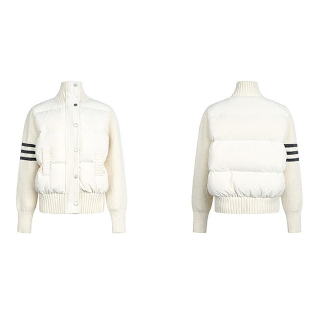 knit sleeve switch jacket　ニットスリーブ切り替えジャケット　J1581