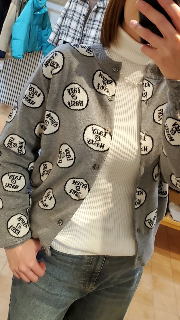 希少 THOMAS MAGPIE トーマスマグパイ ニットカーディガン ラクーン THOMAS MAGPIE トーマスマグパイ Hand Knit カーディガン Thomas