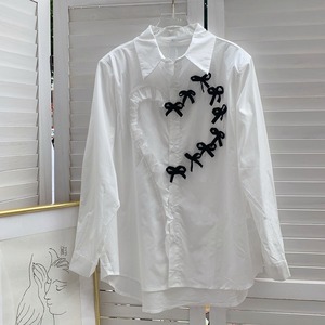 ribbon gathered shirt　　　1-856