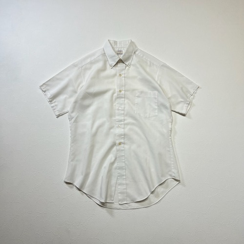 60s〜70s SEARS PERMA PREST BD　半袖シャツ　ホワイト　 古着