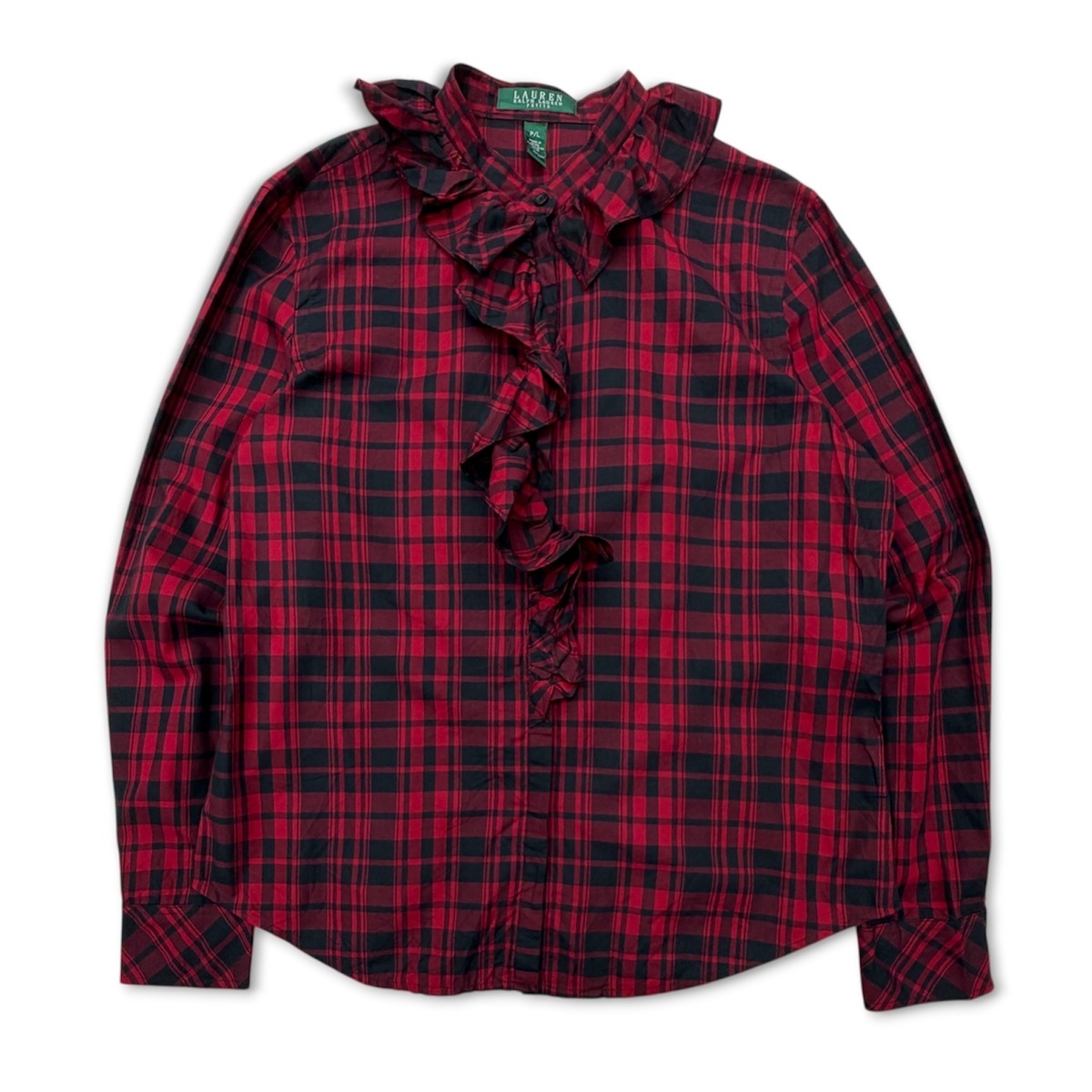 Lauren ralph lauren】shirt ローレンラルフローレン フリルシャツ 