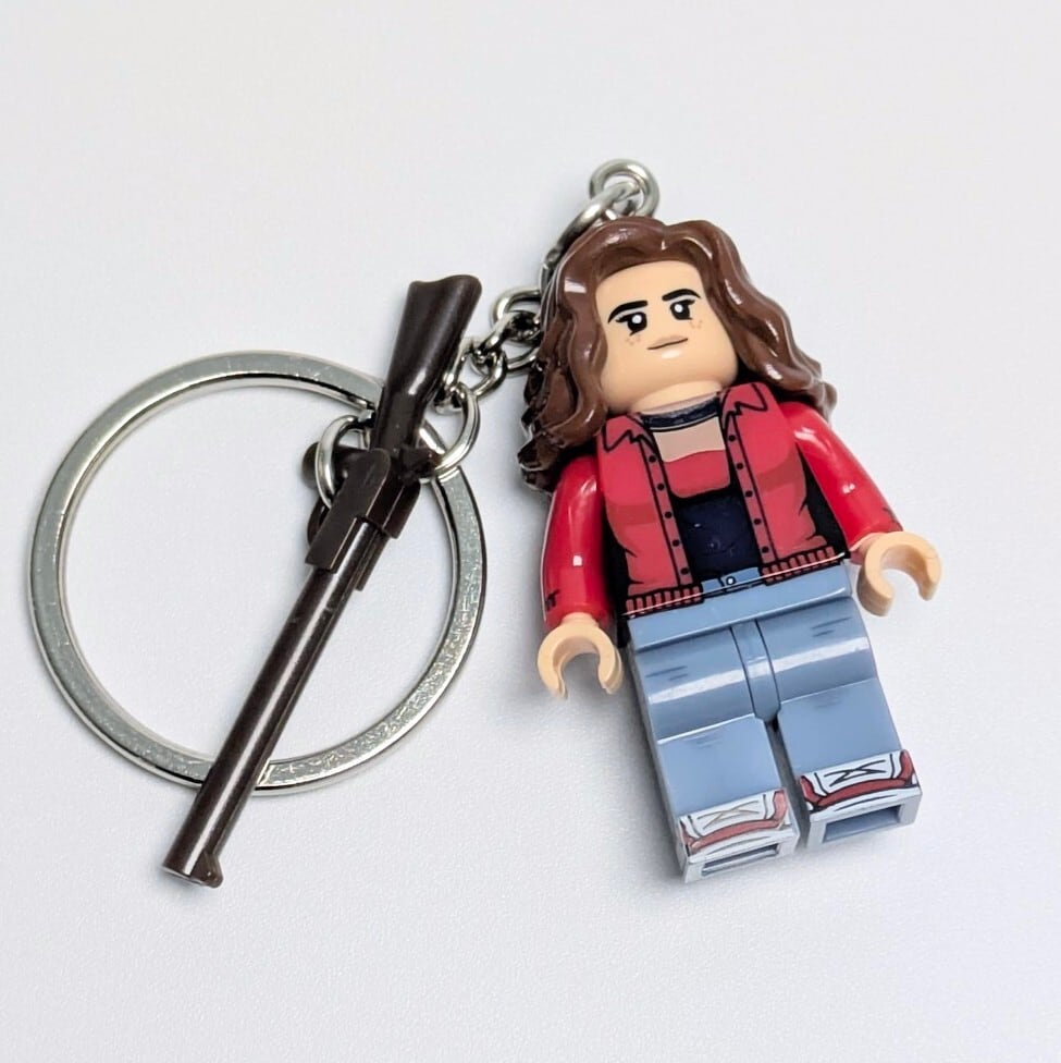 ★ブロックフィギュアキーホルダー★【 Stranger Things / ストレンジャーシングス 】 ナンシー・ウィーラー 〚アメリカン雑貨 アメトイ〛