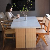 Wood panel Dining table
