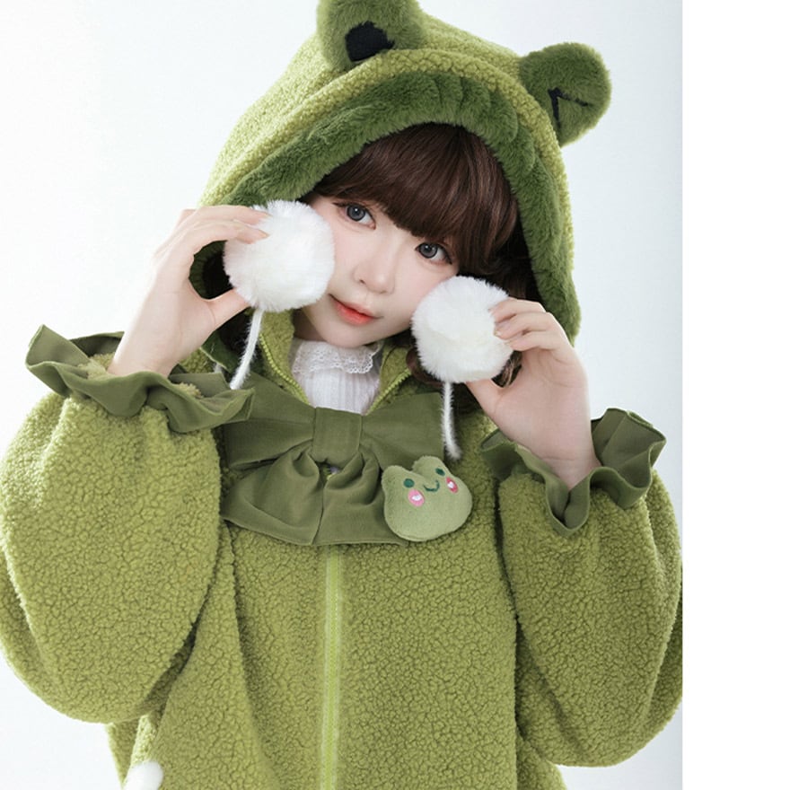 ゴスロリ通販 With U PUJI オリジナル ジャケット パーカー フード付き